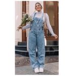 Free People We the Free Ziggy Denim Overalls Size XS Photo 3