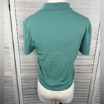 American Eagle  OUTFITTERS Women's Cropped Polo Shirt Green-Large Photo 1