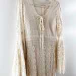 Jen's Pirate Booty Jen’s Pirate Booty Chaouen Lace Crochet Boho Maxi Dress Ivory XS Photo 8