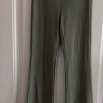 Aritzia Wilfred Candace Pants S Regular Sage Green Kick Flare Rib Knit Photo 11