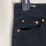 Levi's Levi’s premium wedgie Icon high rise distressed ankle jeans black desert size 25 Photo 99