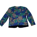 VTG Pablo Collection Sweater Cardigan Purple Gold Button Up USA Womens 16 Petite Blue Size 16P Photo 9