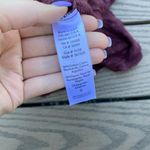 Anthropologie Left of Center Slub Knit purple maroon sweater long sleeve boho Photo 6