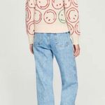 SANDRO X Smiley wool and cashmere blend Crewneck sweater NEW Red Size XS Photo 5