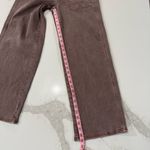 American Eagle Skater Denim Jeans Womens 8L Vintage Brown Wash HighRise Wide Leg Photo 10