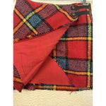 Urban Outfitters Skirt Womens Small Red Plaid Wrap Mini Buckle Academia Preppy Photo 4