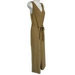 Everlane  Japanese GoWeave Essential Cropped Olive Green Wide Leg Jumpsuit size 6 Photo 9