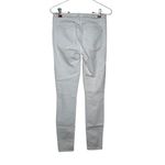Paige  Women's Jeans Verdugo Ultra Skinny Stretch Distressed Denim White‎ Sz. 25 Photo 5