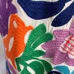 J.‎ Marie The Maya Top Womens Small Floral Bright Embroidered Birds Rayon Pink Photo 7