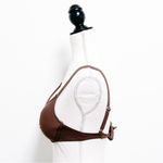 Swim Systems Brown Espresso Underwire Push Up Silver Tone Ring Bikini NWT Small Photo 2