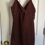 Wild Fable  Brown Checkered, Rave, Retro, Grunge Mini Dress Photo 0