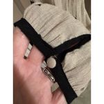 EAM Women's Beige Cat Print V Neck Tie Neck Long Sleeve Blouse Top Size L Tan Size L Photo 3