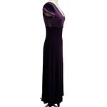 Papell Boutique Vintage Regency Whimsigoth Velvet Evening Gown Size 10 Purple Photo 2