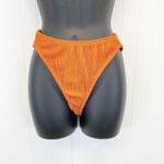 Good American NEW 00/0 US XS Good Waist Cheeky Bikini Bottom Orange Swim Photo 1