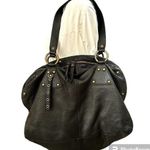 7 For All Mankind black leather shoulder bag Photo 1
