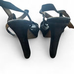 Sam Edelman Taryn Black Suede Platforms Heels Shoes 4 Size 8 Photo 3