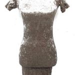 Forever 21 Brown Crushed Velvet Short Sleeve Bodycon Mini Dress Small Photo 0