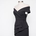 XScape Jovie Off Shoulder Long Scuba Crepe Gown - Style 4748X Photo 8