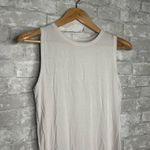 Adrienne Vittadini White Fitted Muscle Tee Size Large *Used Photo 1