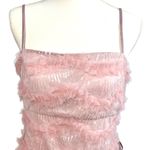Speechless  Blush Pink Cocktail Mini Dress L Party Prom Hoco Sequin Tulle Layered Photo 2