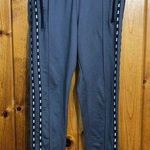 PINK active wear jogger pants sweatpants size medium gray/white workout sports Photo 0