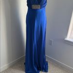 Elegant Royal Blue Maxi Dress with Embellished Detail Size 12 Photo 3