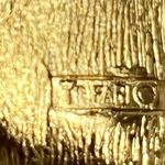 Trifari Crown Golden Tone 1960’s Vintage Floral Dogwood Blossom Brooch Pin Photo 2