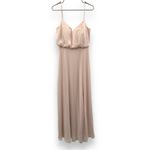 Birdy Grey  Gwennie Chiffon Maxi‎ Bridesmaid Dress in Pale Blush Pink Sz S NEW Photo 2