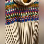 Greylin Beige and Multicolor Long Sleeve Dress Photo 2