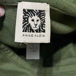 Anne Klein Padded Shoulder T-Shirt Cap Sleeve Olive Green Size L Large Photo 3