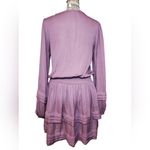 DO+BE Lilac Long Sleeve Tiered Mini Dress Size S NWOT Photo 2