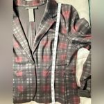Suzy Shier  Black and Gray Plaid Blazer Photo 11