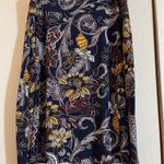 Roz & Ali Gold A-Line Skirt Knee-Length Casual, multicolor floral, size 1x. Photo 1