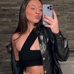 Knit Tube Top Black Photo 0