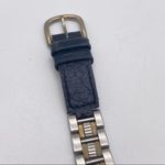 Anne Klein Vintage Women’s Stainless Steel Japan Watch Silver Gold Leather Watch Photo 5