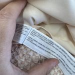 Mango Suit Dress Womens Small US 4 Beige Pink Tweed A-Line 3/4 Sleeve Lined Photo 4