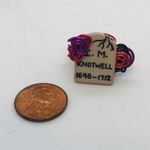 Handmade Halloween Tombstone Ring Size 7 Gray Photo 10