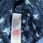 Topshop Peplum Camisole Blouse - Navy Stars Photo 3