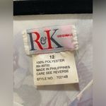 R & K VTG 90s Originals Cream & Pastel Spring Floral Midi Maxi Sleeveless Dress Photo 3