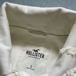 Hollister  Trucker Denim Cropped Pocket Jacket Size S in Ivory Photo 2