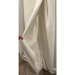 Anthropologie BHLDN Caron V-Neck Crepe Antique White Dress Photo 4