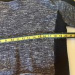 J.Crew  Navy Blue Color-block Wool Blend Long Sleeve Crop Short Top Sweater Small Photo 7