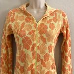 Raya Sun NWOT  bright floral mesh zip up hoodie. Sz small Photo 3