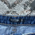 Nasty Gal  Ripped Distressed Denim Mini Skirt Blue 6 Photo 2