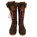 Salomon  Women's Brown Hime High Winter Faux Fur Boots Size 8 Photo 2