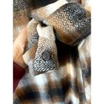 Members Mark Womens XS Relaxed Fit Button Brown Plaid Shacket NWOT Oversized Photo 8