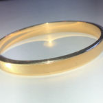 Monet  Vintage Gold Tone Textured Retro Classic Boho Bangle Bracelet Photo 3