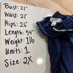 Market & Spruce Strappy Classic Sleeveless Maxi Dress Navy Blue Size 2X NWT Photo 8