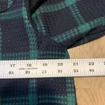 Entro  Plaid Jacket Blazer with Bell Sleeves green & blue size small full zipper Photo 6