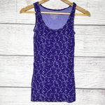 Faded Glory Purple Ribbed Cheetah Leopard Animal Print Sleeveless Stretch Tank Top Size Smal Photo 4